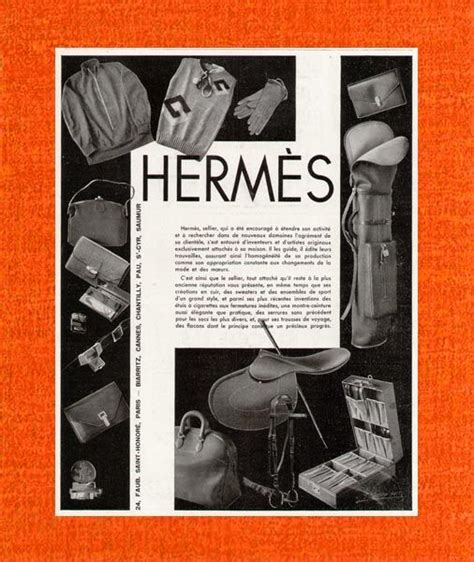 hermes advertisent 1950|hermes history timeline.